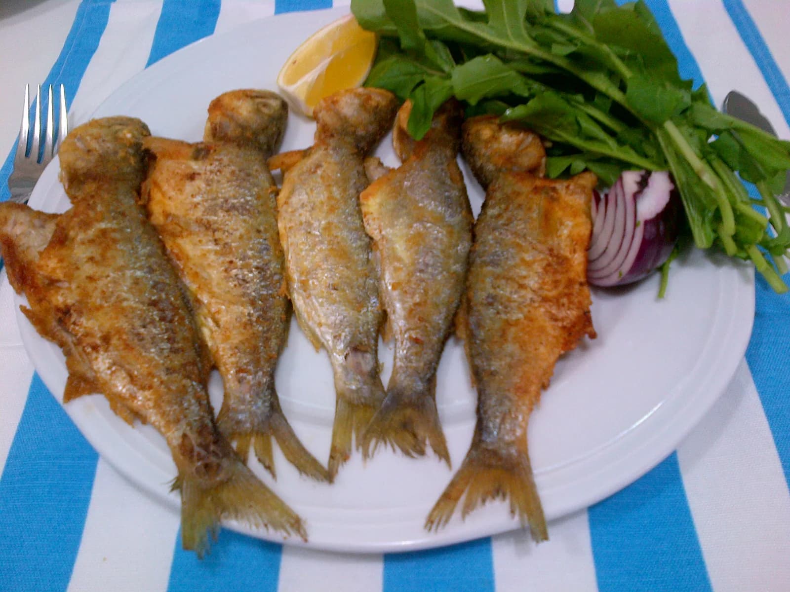 Fried Baby Bluefish
